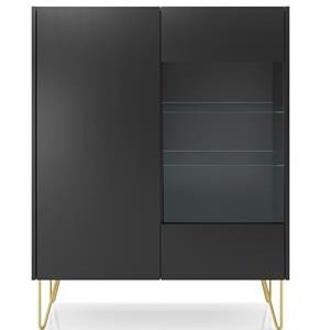 Komoda Koimbra wysoka czarna 93678 Komoda Koimbra wysoka czarna 93678