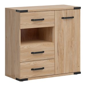 Komoda Lara 90 cm z drzwiami 3 szufladami i półką jesion belarus 35736 Komoda Lara 90 cm z drzwiami 3 szufladami i półką jesion belarus 35736