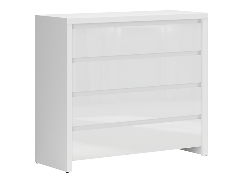 Komoda Larios 105 cm z 4 szufladami biały połysk 57670