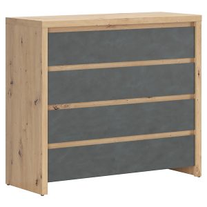 Komoda Larios 105 cm z 4 szufladami dąb artisan/matera 57672 Komoda Larios 105 cm z 4 szufladami dąb artisan/matera 57672