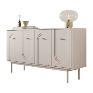Komoda LIBERTY 4D na drewnianych nóżkach, kaszmir 851552 Komoda LIBERTY 4D na drewnianych nóżkach, kaszmir 851552