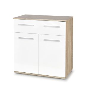 Komoda LIMA 80 KM-1 dąb sonoma/biała 1001922 Komoda LIMA 80 KM-1 dąb sonoma/biała 1001922