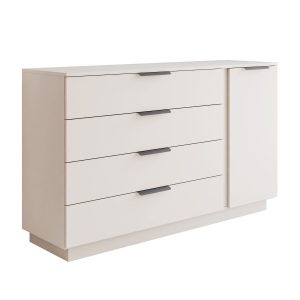Komoda LINA KASZMIR 1D4S, oświetlenie LED, na cokole, uchwyt czarny 1000359 Komoda LINA KASZMIR 1D4S, oświetlenie LED, na cokole, uchwyt czarny 1000359
