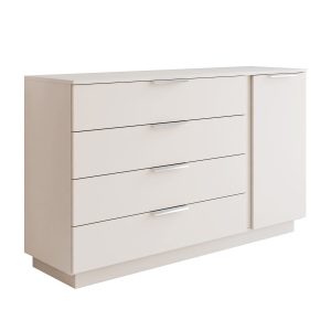 Komoda LINA KASZMIR 1D4S, oświetlenie LED, na cokole, uchwyt srebrny 1000361 Komoda LINA KASZMIR 1D4S, oświetlenie LED, na cokole, uchwyt srebrny 1000361
