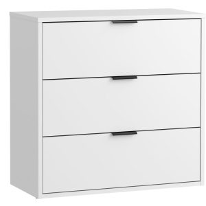 Komoda Linea 80 z szufladami | Pojemna do salonu i sypialni | Biały 963389 Komoda Linea 80 z szufladami | Pojemna do salonu i sypialni | Biały 963389