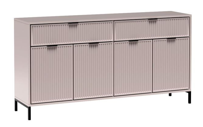 Komoda LINK LS-1 kaszmir 165 cm RYFLOWANE FRONTY 135470