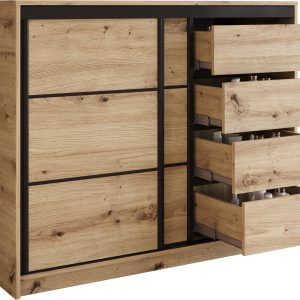 Komoda LOFT dwudrzwiowa 120 cm dąb artisan 702272 Komoda LOFT dwudrzwiowa 120 cm dąb artisan 702272
