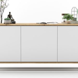 Komoda Loft Industrialna szafka RTV Loft Dąb wotan biały MAT 58135 Komoda Loft Industrialna szafka RTV Loft Dąb wotan biały MAT 58135