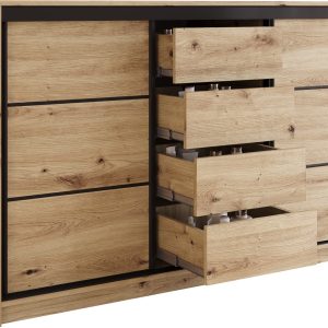 Komoda LOFT trzydrzwiowa 160 cm dąb artisan 701822 Komoda LOFT trzydrzwiowa 160 cm dąb artisan 701822