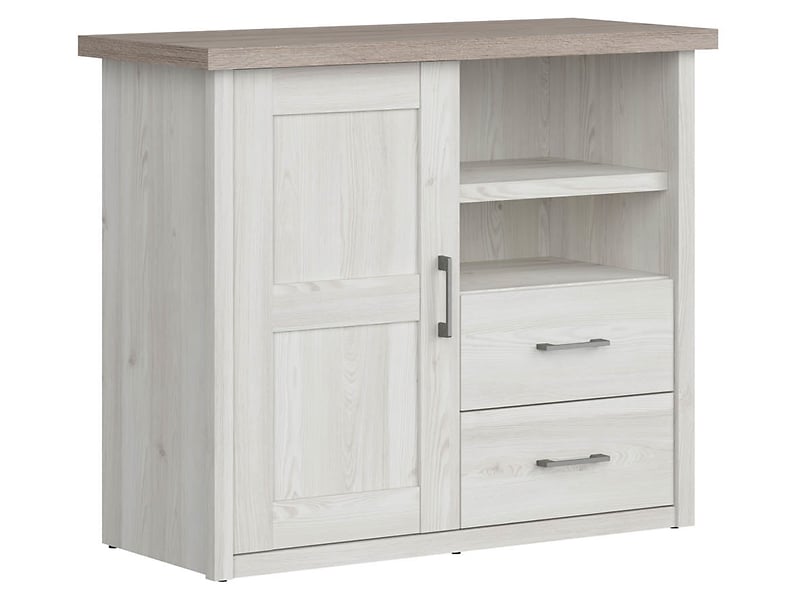 Komoda Luca Baby 107 cm z drzwiami i 2 szufladami modrzew sibiu jasny 26194
