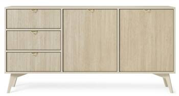 Komoda Lugano Wood 3 szuflady, 2 szafki 120396