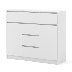 Komoda MAJA 2D6S 120 cm biały mat 6 szuflad szafka stojąca na cokole 1068869 Komoda MAJA 2D6S 120 cm biały mat 6 szuflad szafka stojąca na cokole 1068869