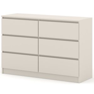 Komoda MAJA S6 120 cm kaszmir 6 szuflad 693368 Komoda MAJA S6 120 cm kaszmir 6 szuflad 693368