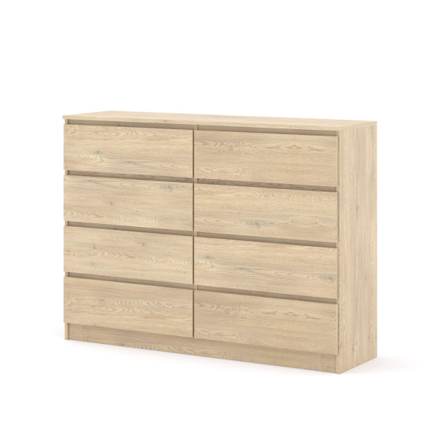 Komoda MAJA S8 140 cm dąb cremona 8 szuflad 718568