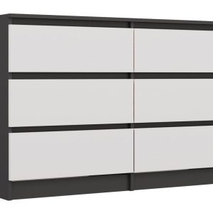 Komoda Malwa M6 120 ANTRACYT / BIAŁY 649935