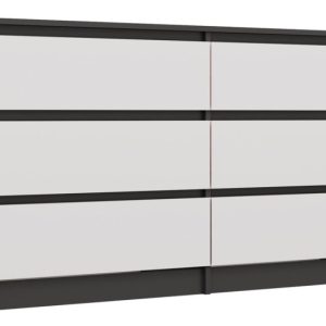Komoda Malwa M6 140 ANTRACYT / BIAŁY 649936