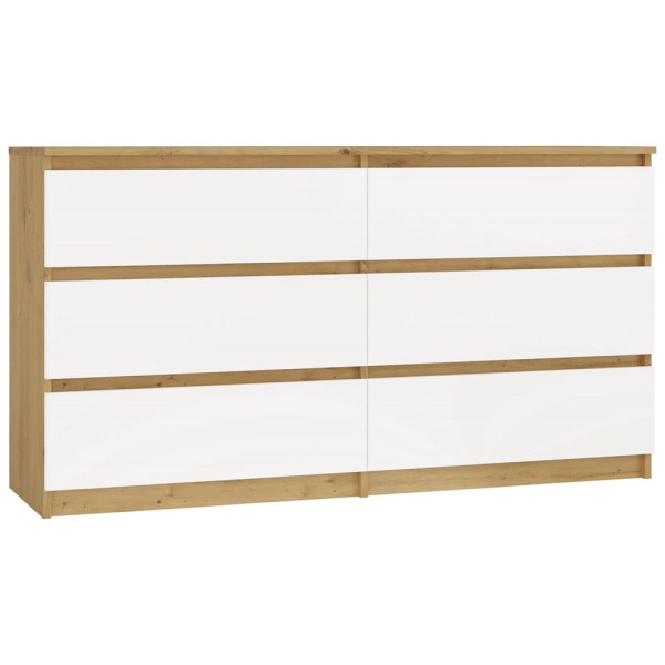 Komoda Malwa M6 140 Dąb Artisan Biały 527132