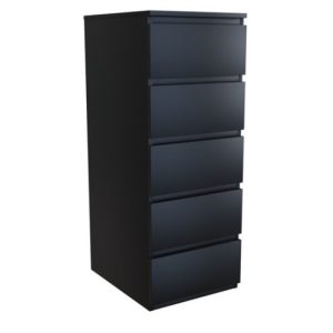 Komoda Malwa W5 czerń szuflady 101626 Komoda Malwa W5 czerń szuflady 101626
