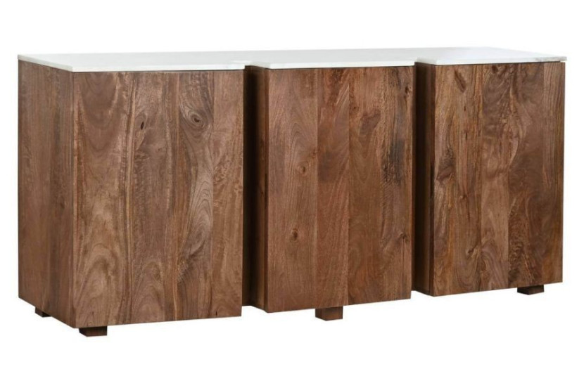 Komoda mango z marmurowym blatem 76x162,5x47 cm 436829