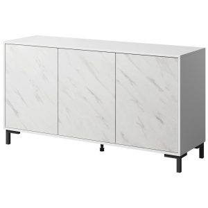 Komoda MARVI 150 biały / marmur biały 229330 Komoda MARVI 150 biały / marmur biały 229330