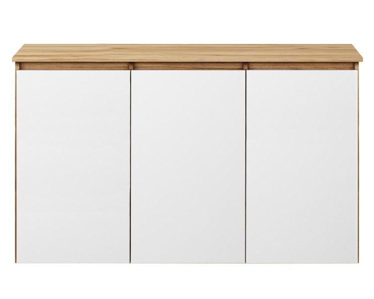Komoda Megan 120 K1 Dąb Craft Złoty / Biały 120X45X75 Cm 939060