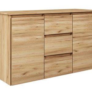 Komoda Megan 120 K3 Dąb Craft Złoty 120X45X75 Cm 940947