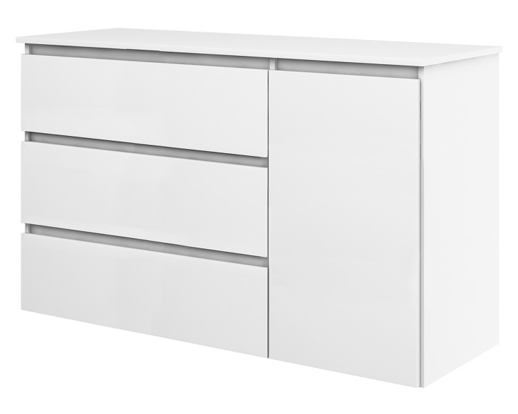 Komoda Megan 120 K5 Biała 120X45X75 Cm 940183