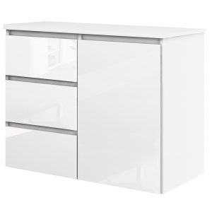 Komoda Megan 90 K2 Biały Połysk 90X45X75 Cm 940184
