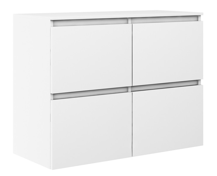 Komoda Megan 90 K4 Biała 90X45X75 Cm 940728