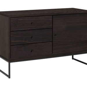 Komoda Megan loft III drewno i metal, kolor orzech 683360 Komoda Megan loft III drewno i metal, kolor orzech 683360