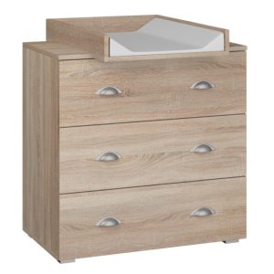 Komoda MIA 80 cm z przewijakiem dąb sonoma 241374