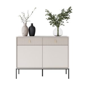 Komoda MIDNIGHT 2D2S z dwiema szufladami na stelażu, kaszmir 858852 Komoda MIDNIGHT 2D2S z dwiema szufladami na stelażu, kaszmir 858852
