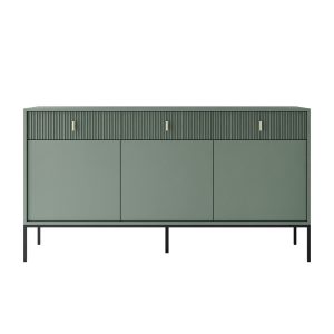 Komoda MIDNIGHT 3D3S z trzema szufladami na stelażu, zielony 858846 Komoda MIDNIGHT 3D3S z trzema szufladami na stelażu, zielony 858846