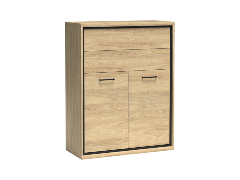 Komoda MILAN 92 cm Hikora 2 Szuflady Szafka Nowoczesna Cichy Domyk 136049