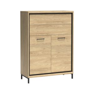 Komoda MILAN 92 cm Hikora 2 Szuflady Szafka Nóżki Metalowe Loftowa 136051 Komoda MILAN 92 cm Hikora 2 Szuflady Szafka Nóżki Metalowe Loftowa 136051