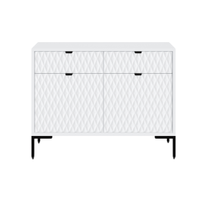 Komoda MODERN 2D2S – Biała | 101x85x40 cm 1078125 Komoda MODERN 2D2S – Biała | 101x85x40 cm 1078125