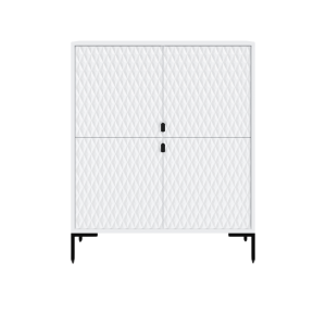 Komoda MODERN 4D – Biała | 101x113x40 cm 1078119 Komoda MODERN 4D – Biała | 101x113x40 cm 1078119