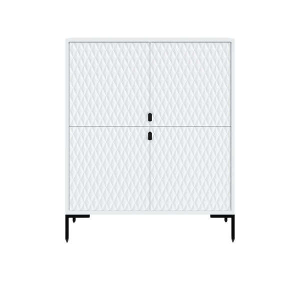 Komoda MODERN 4D – Biała | 101x113x40 cm 1078119
