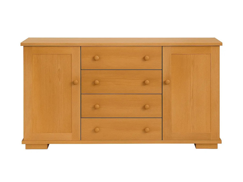 Komoda Modern II drewniana, kolor dębowy 656147