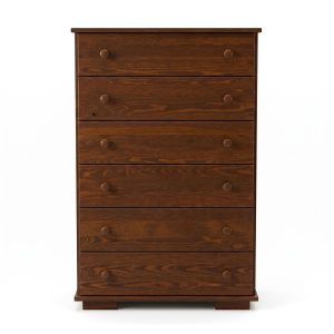 Komoda Modern VI drewniana 6 szuflad, kolor kasztan 669924 Komoda Modern VI drewniana 6 szuflad, kolor kasztan 669924