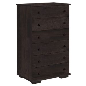Komoda Modern VI drewniana 6 szuflad, kolor orzech 669930 Komoda Modern VI drewniana 6 szuflad, kolor orzech 669930