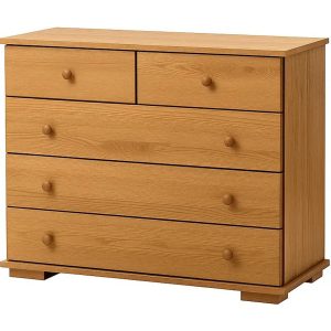 Komoda Modern VII drewniana 5 szuflad, kolor dębowy 822219 Komoda Modern VII drewniana 5 szuflad, kolor dębowy 822219