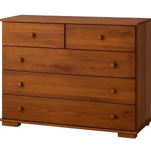 Komoda Modern VII drewniana 5 szuflad, kolor kasztan 822216 Komoda Modern VII drewniana 5 szuflad, kolor kasztan 822216
