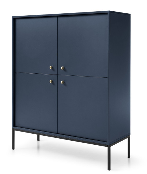 Komoda MONAKO do salonu MK104 - granat + stelaż czarny 312358