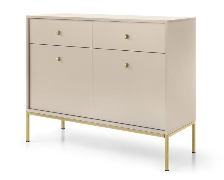 Komoda MONAKO do salonu MKSZ104 beż + stelaż złoty 309849