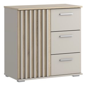 Komoda Montana 80 z szufladami – kaszmir + dąb cremona, nowoczesna 966816 Komoda Montana 80 z szufladami – kaszmir + dąb cremona, nowoczesna 966816