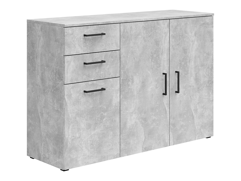 Komoda MultiDo 120 cm z 3 drzwiami i 2 szufladami jasny atelier 755952