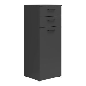 Komoda MultiDo 45 cm z drzwiami i 2 szufladami grafitowa 292534 Komoda MultiDo 45 cm z drzwiami i 2 szufladami grafitowa 292534