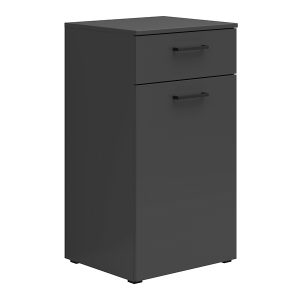 Komoda MultiDo 45 cm z drzwiami i szufladą grafitowa 292531 Komoda MultiDo 45 cm z drzwiami i szufladą grafitowa 292531