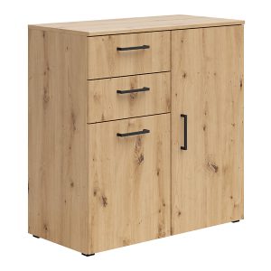 Komoda MultiDo 80 cm z 2 drzwiami i szufladami dąb artisan 292538 Komoda MultiDo 80 cm z 2 drzwiami i szufladami dąb artisan 292538